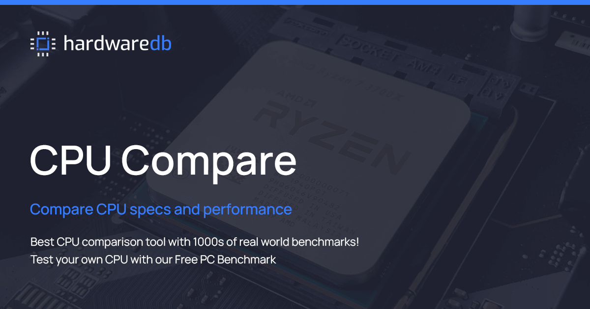 Compare CPUs
