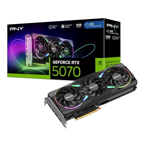 PNY GeForce RTX 5070 RGB Overclocked Triple Fan
